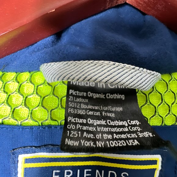 Picture Friends Line Grey/Blue Snowboard Ski Jacket Woman's M - Picture 5 of 8